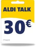 Alditalk Guthaben 30€